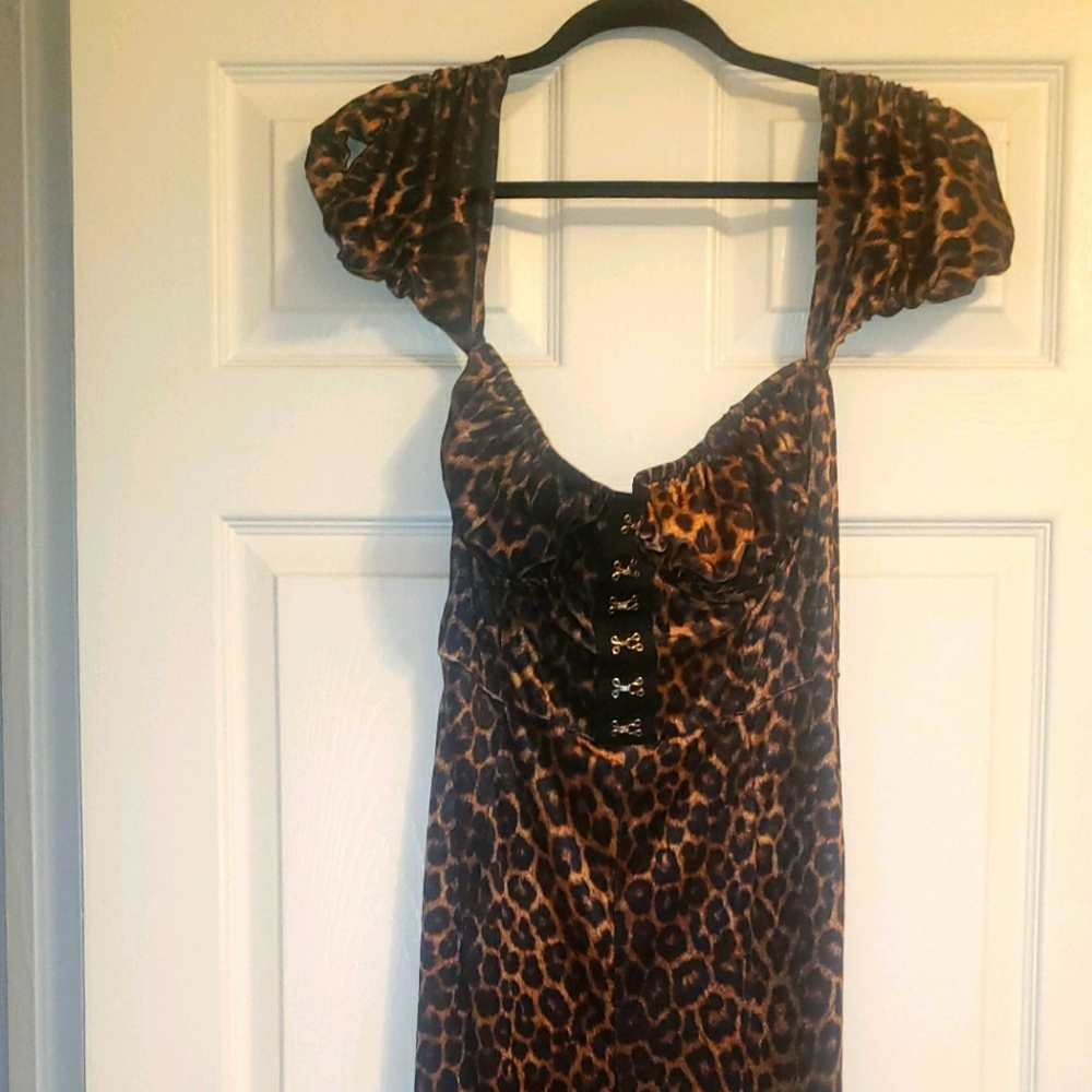 Leopard Velvet Jumpsuit
